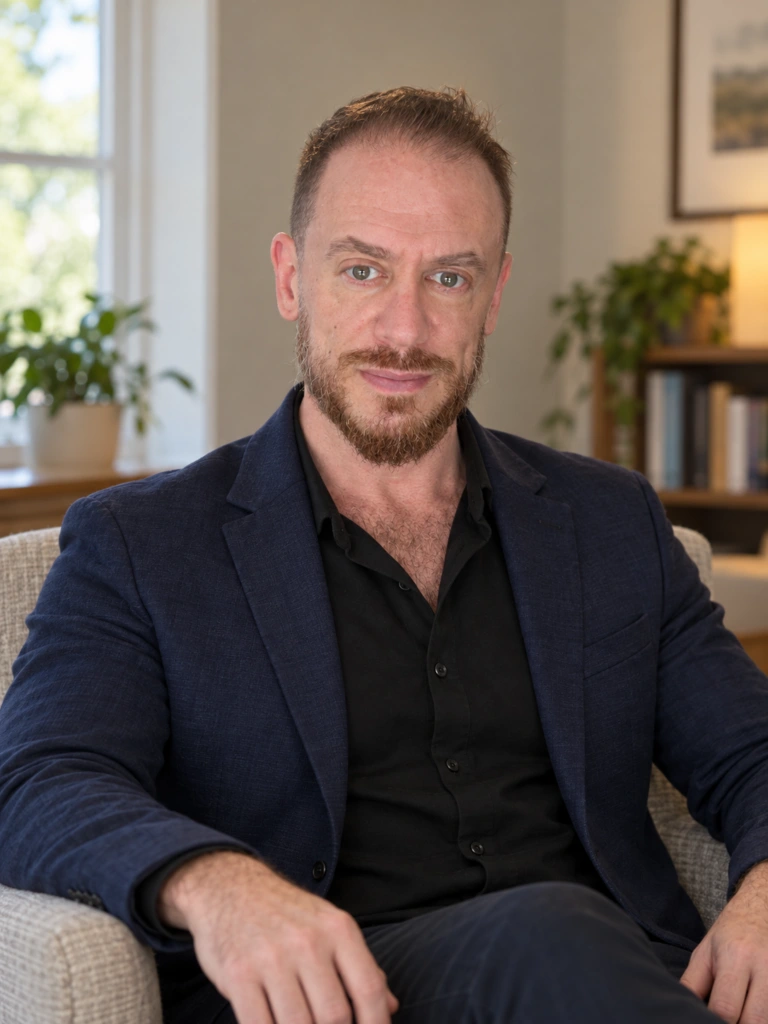 Dr. Alan Winder seated in an office chair